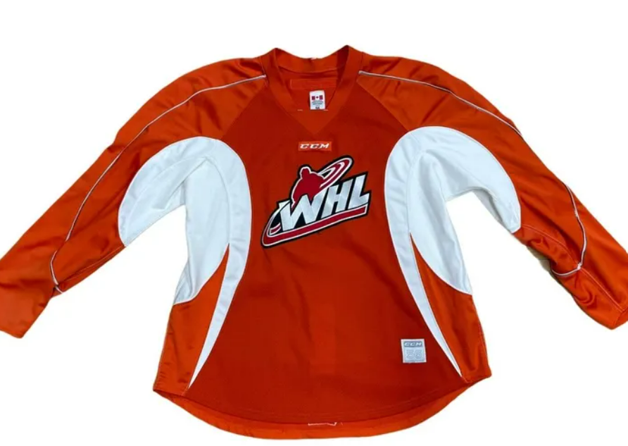 Used WHL CCM Red Practice Jersey - 56